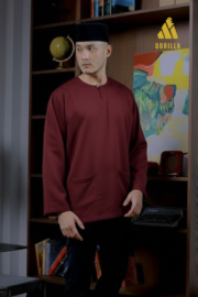 Burgundy for Men: Lengan Panjang